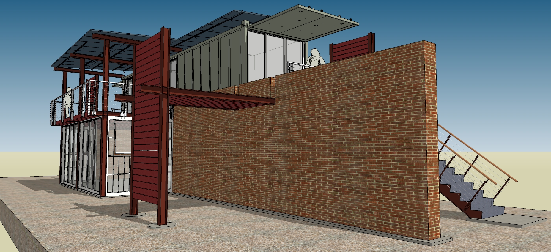 集装箱乡村海景房-2