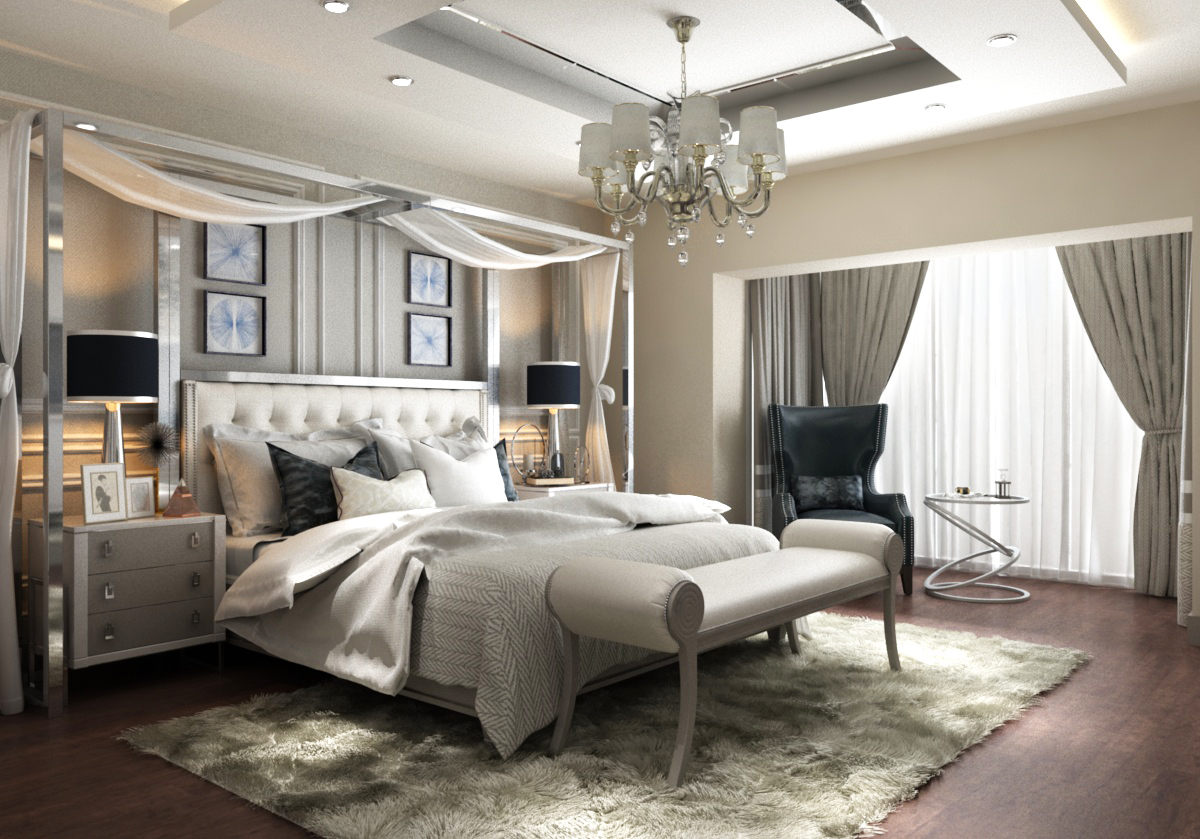 豪华主卧设计 | 3dsmax+Vray+Photoshop 打造舒适空间-1