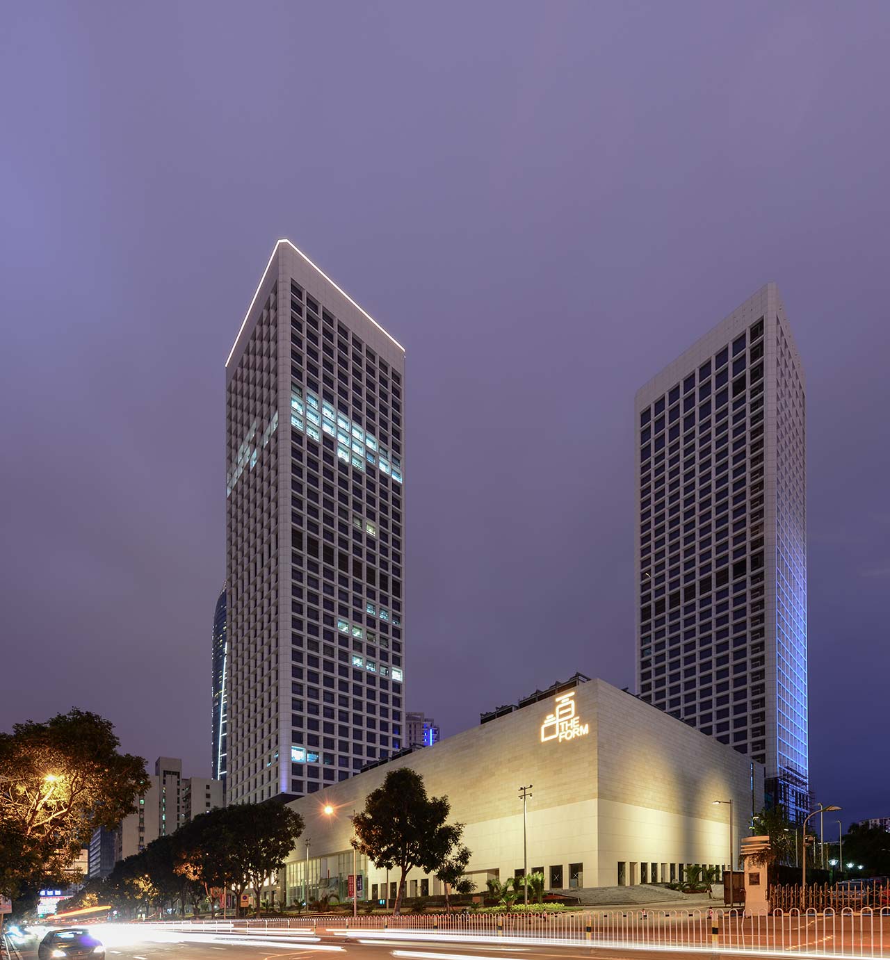 双塔对称立面设计-1