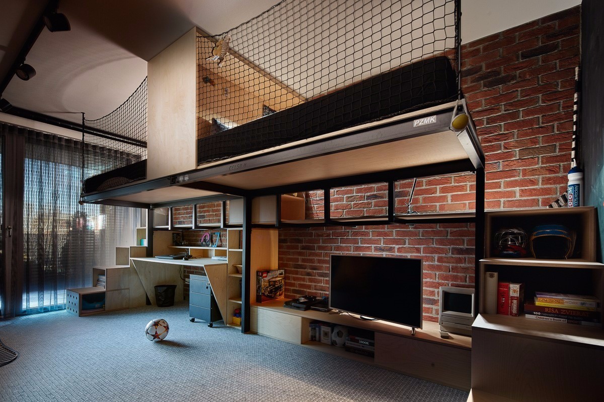 纽约风情的学生公寓改造-0