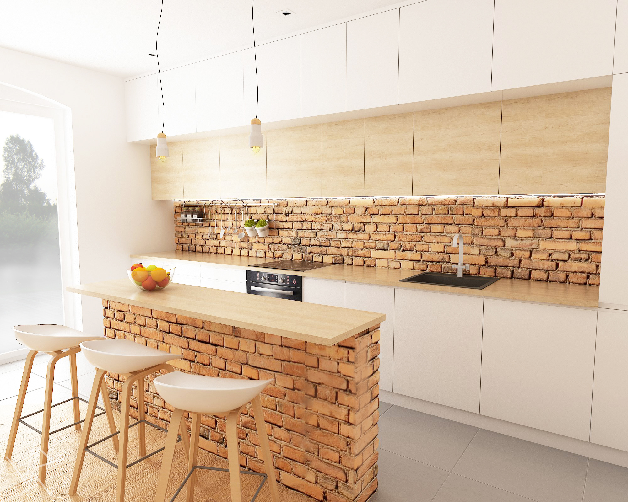 现代都市厨房客厅设计实例-7