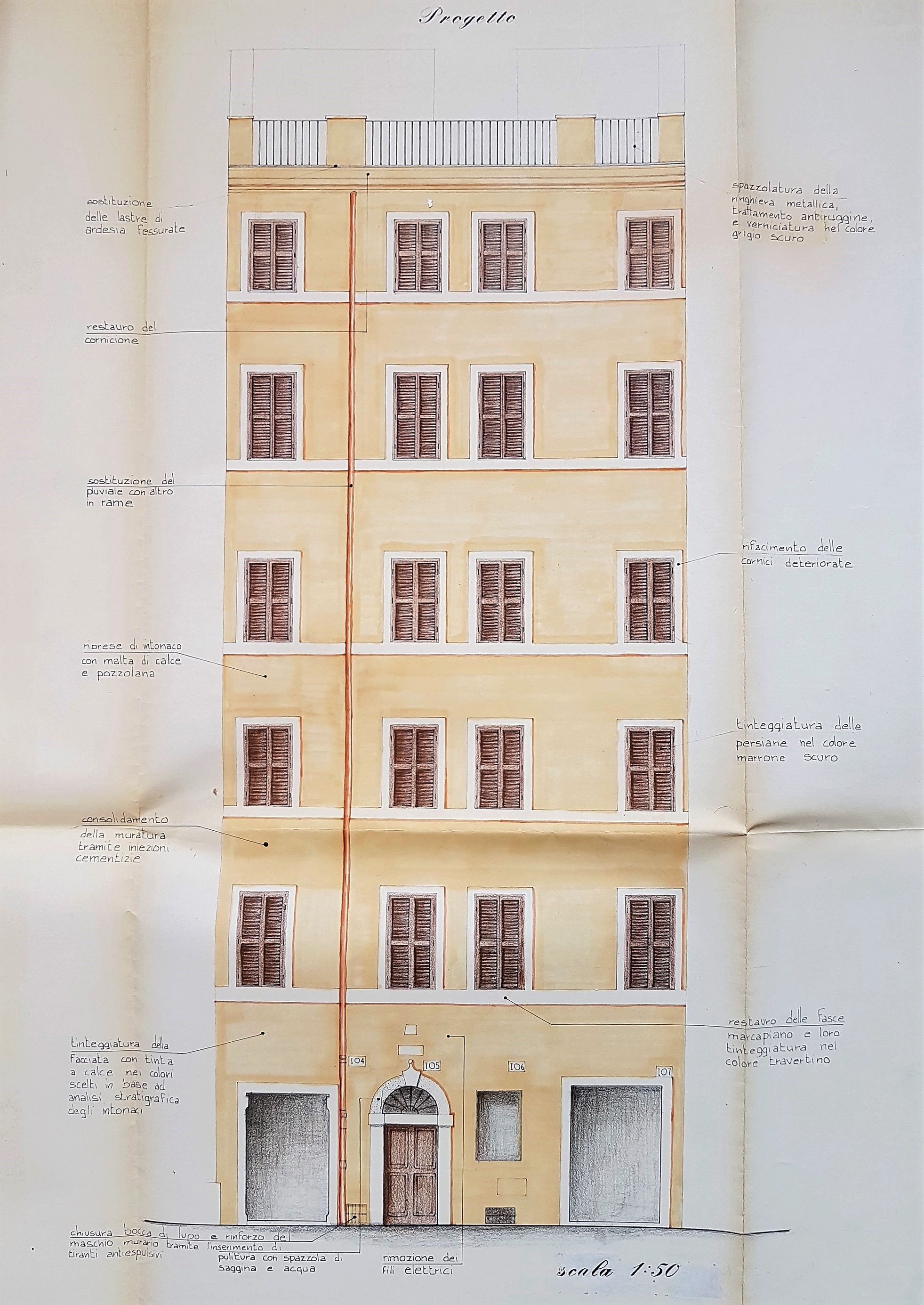 古建修复中的现代创新——罗马 Via Giulia 105 号建筑修复项目-3