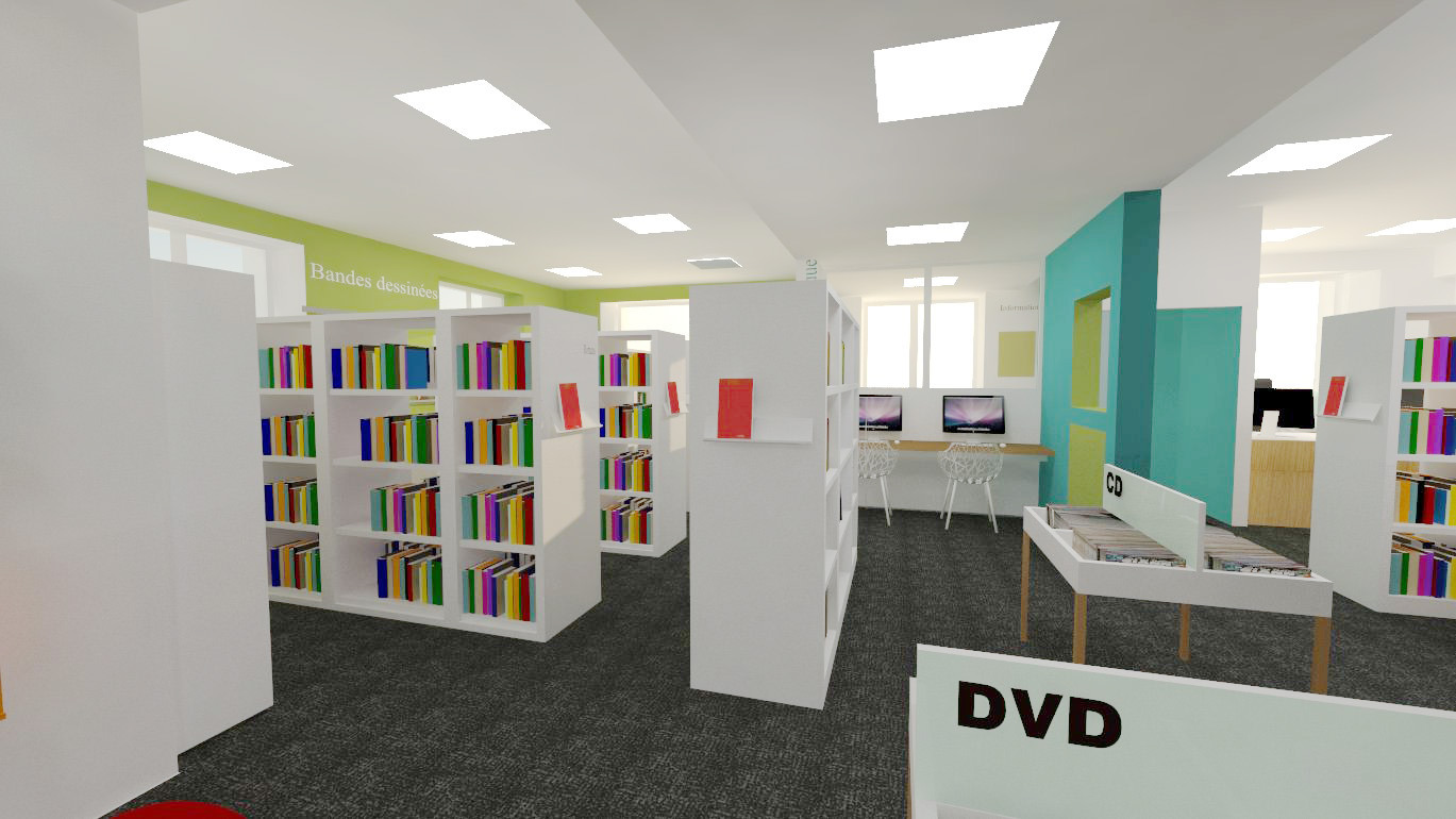 法国兰波尔·普洛阿泽图书馆室内设计-6