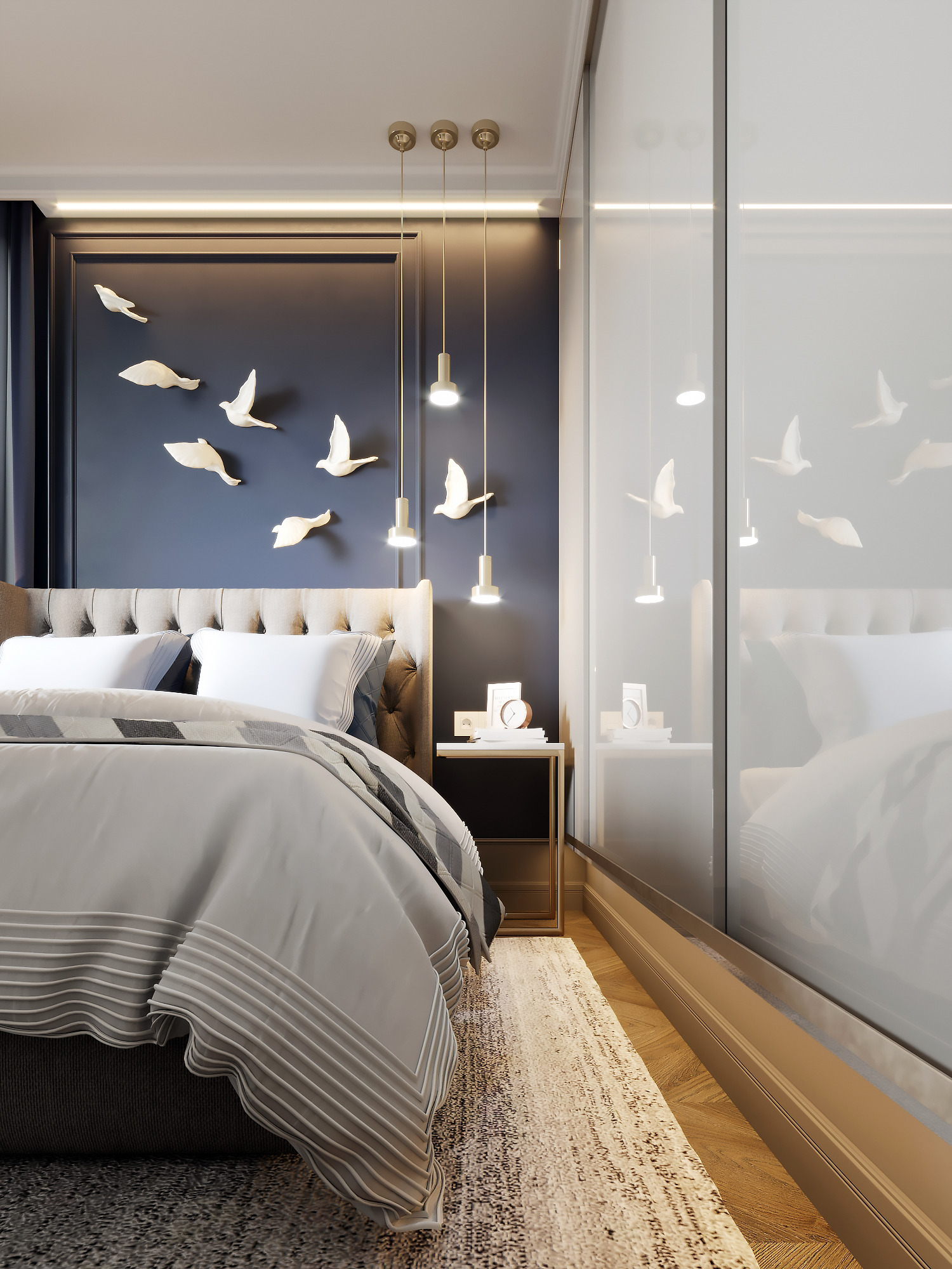 春日轻盈蓝调空间，细节尽显魅力-7