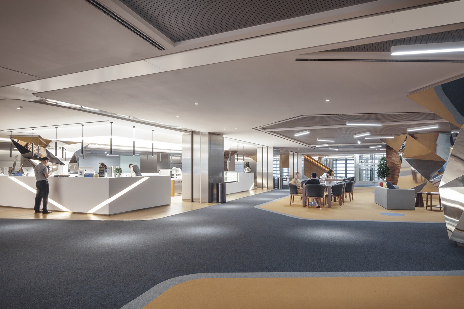 腾讯滨海大厦 办公空间丨B H Architects-18