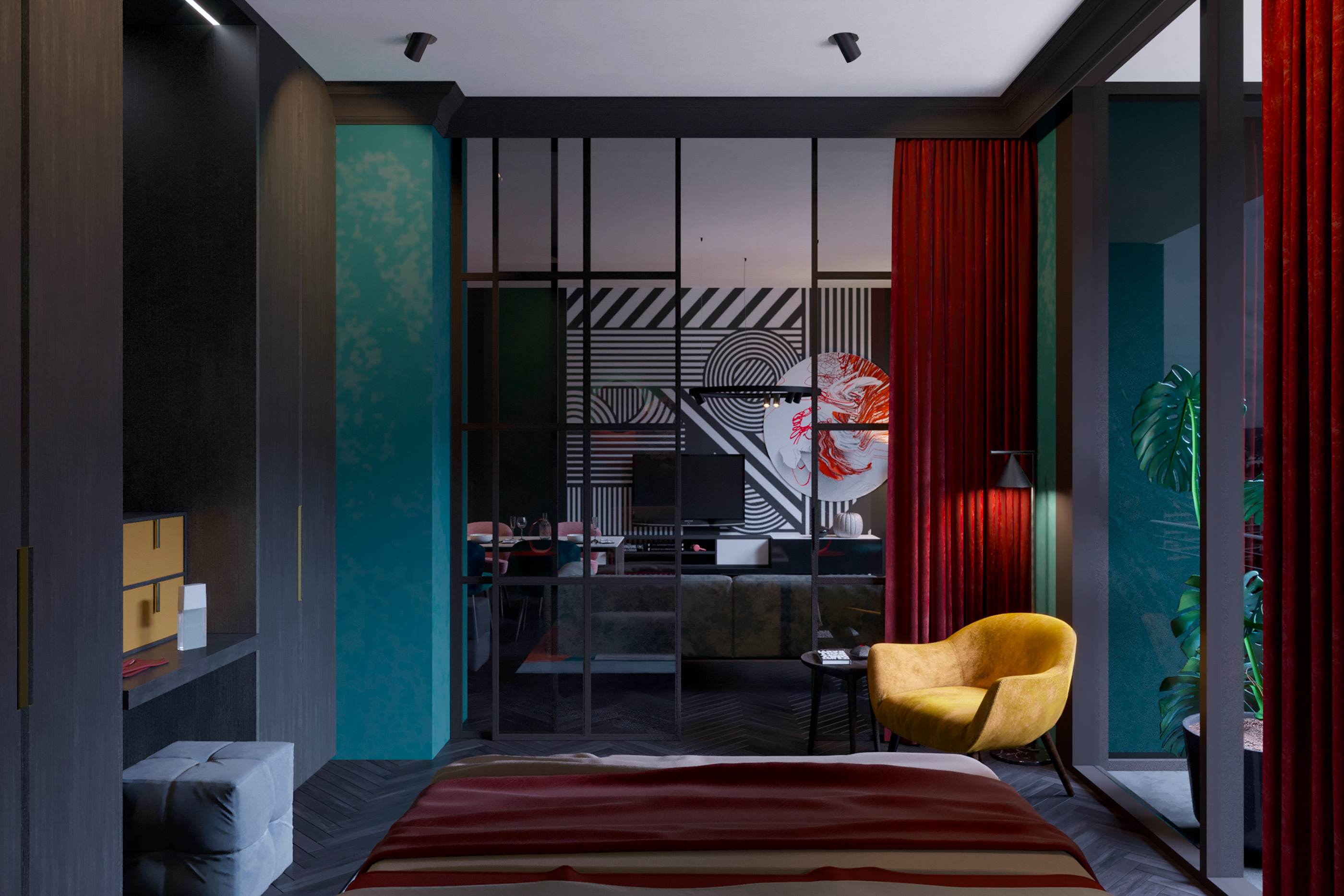 黑白对比的现代家居设计-7