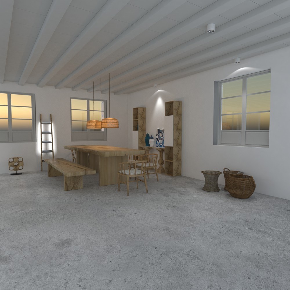 2017 年天堂度假酒店套房 225 号接待区设计-3