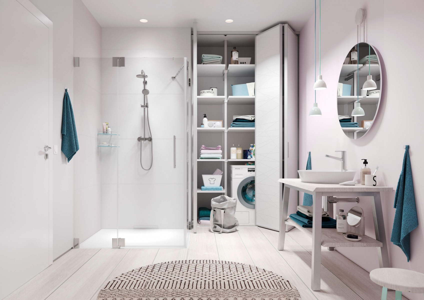 黑色调玻璃隔断打造现代复式公寓-33