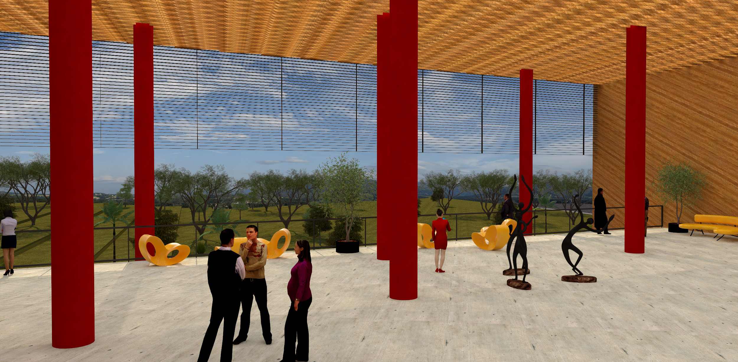 热带气候下的半开放式影院设计——以 Rwanda 的 King's Palace 为灵感-10