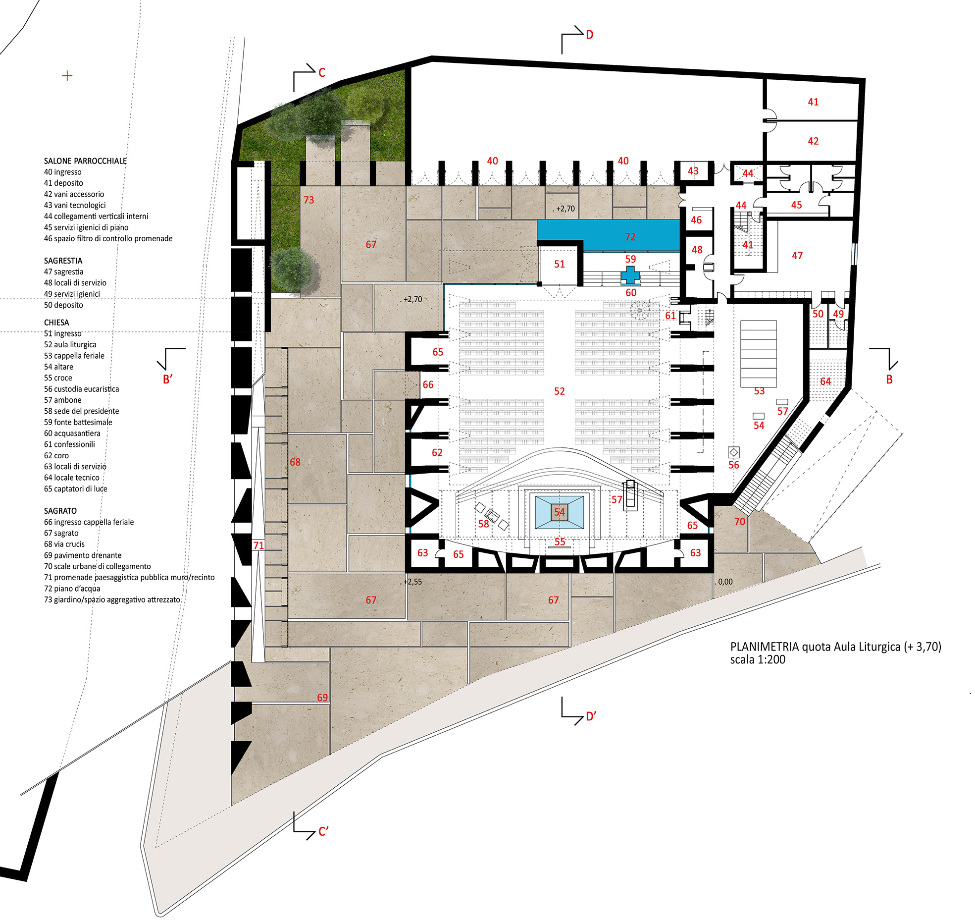 融合天地空间的教堂设计—— Oppido Lucano 教堂-11
