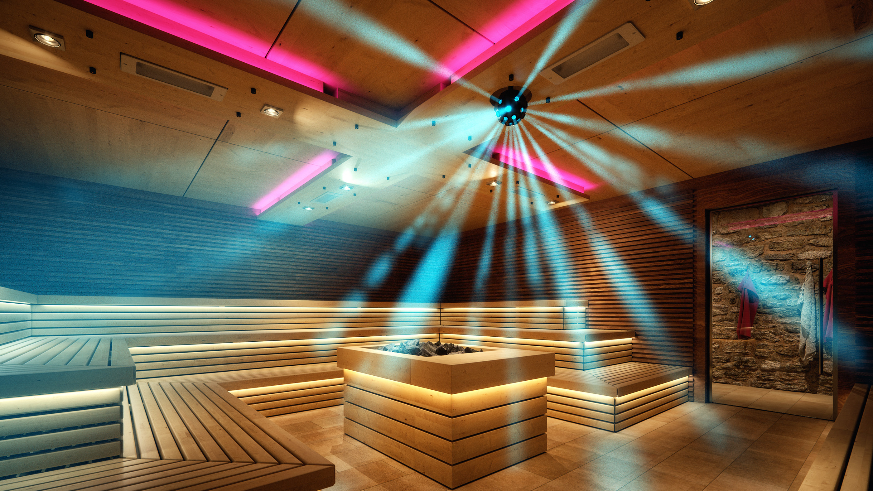 活动桑拿房设计，多元灯光营造 Mood-Room 氛围-24
