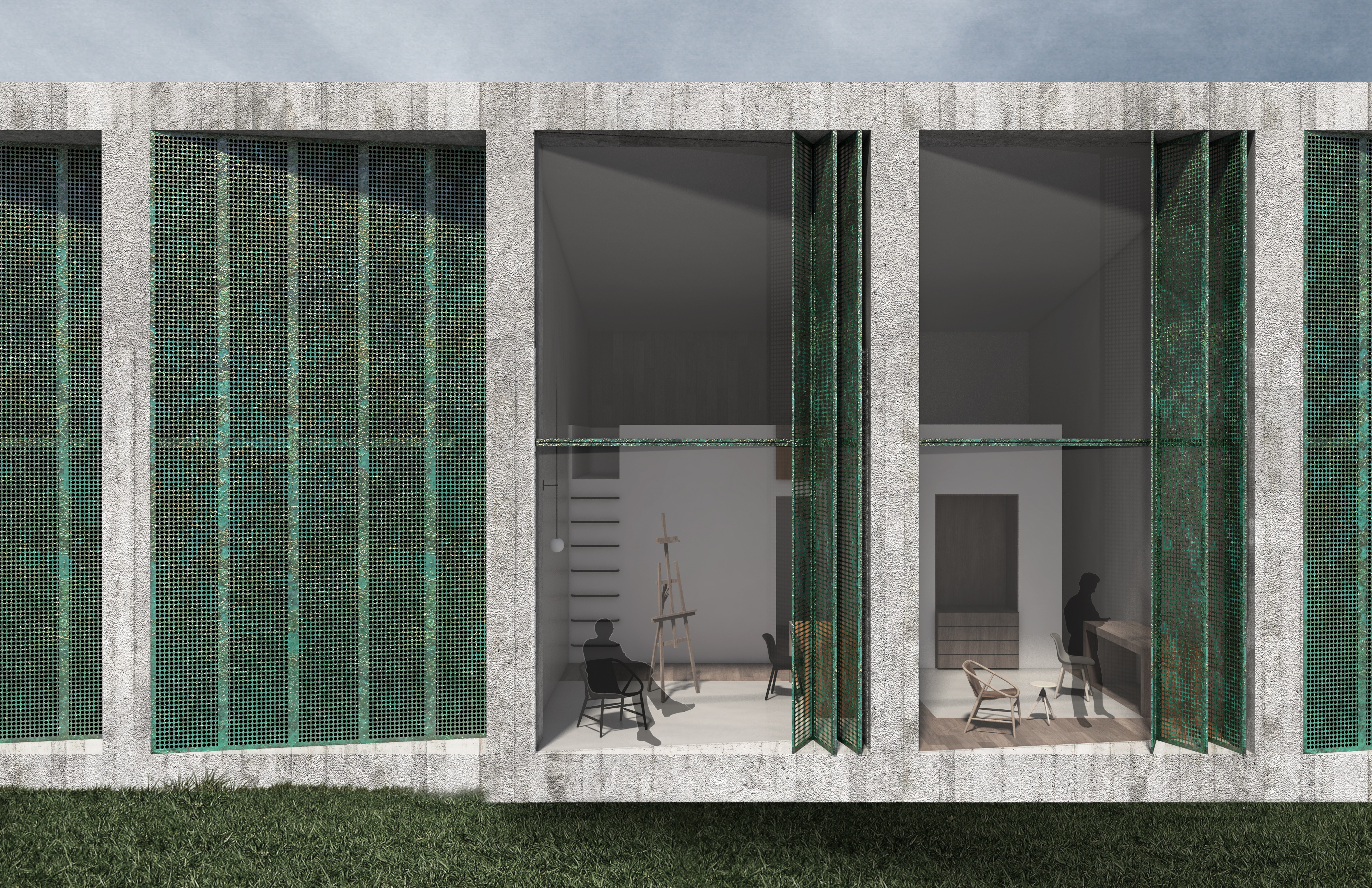 双立方体抽象对话——自然与人工的和谐共存-4