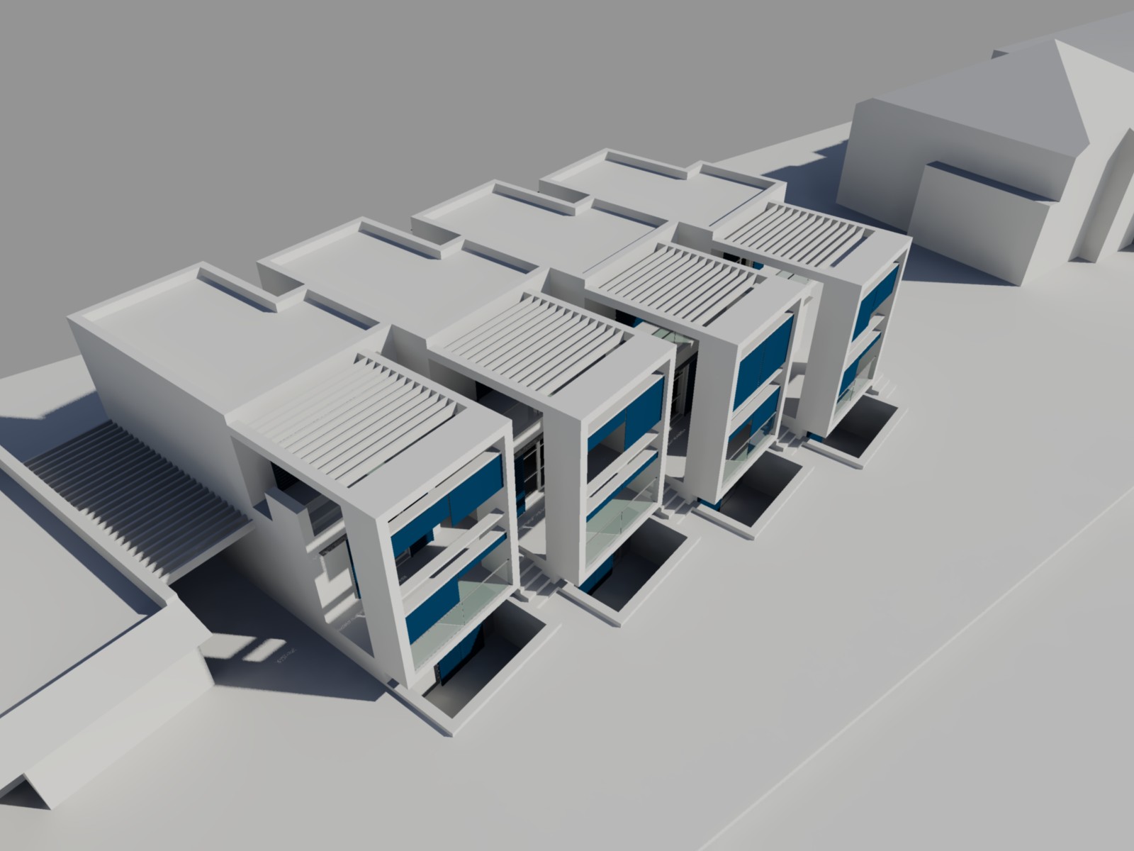 意式四层联排别墅设计-16