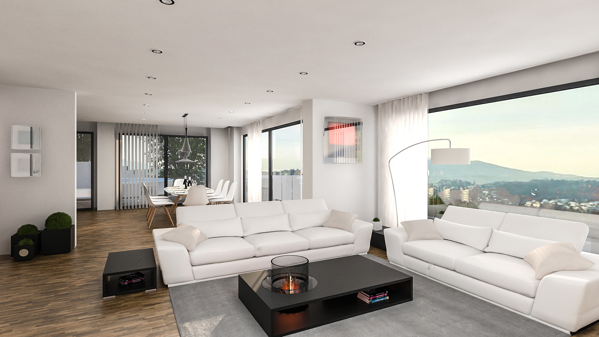 现代简约客厅设计案例-7