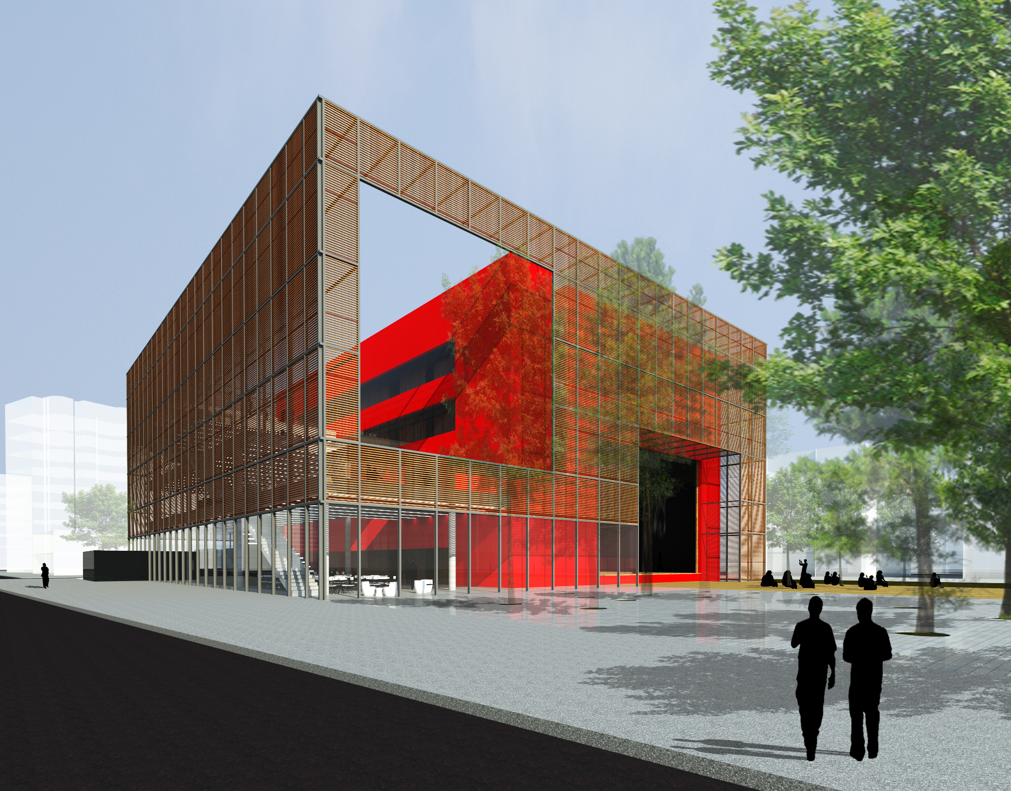 绿意盎然的多功能表演中心-0