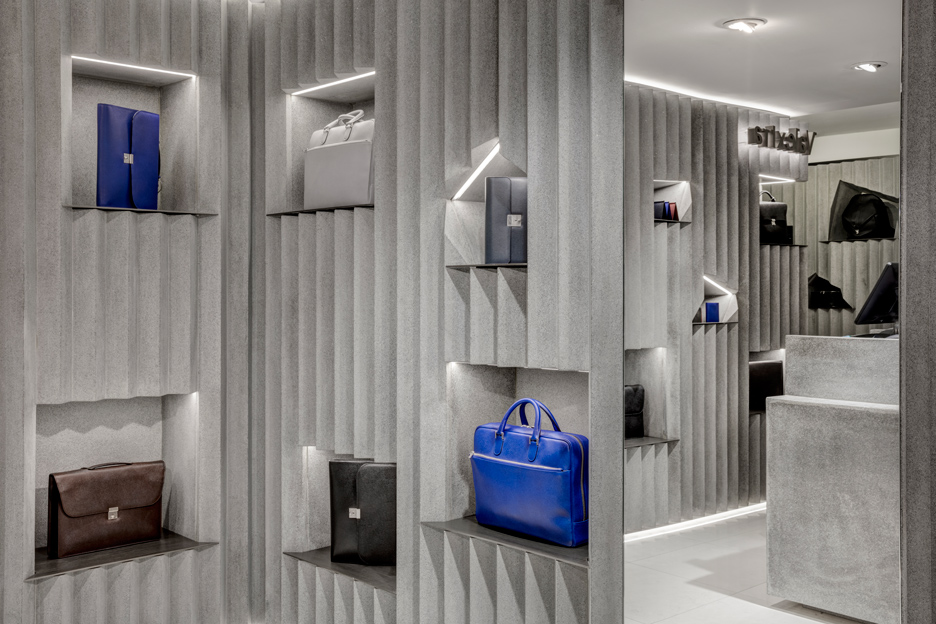 阿贾耶为 Valextra 打造锯齿状混凝土空间-6