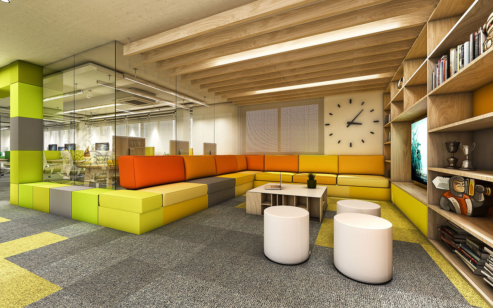 铁皮游戏总部办公空间设计-52