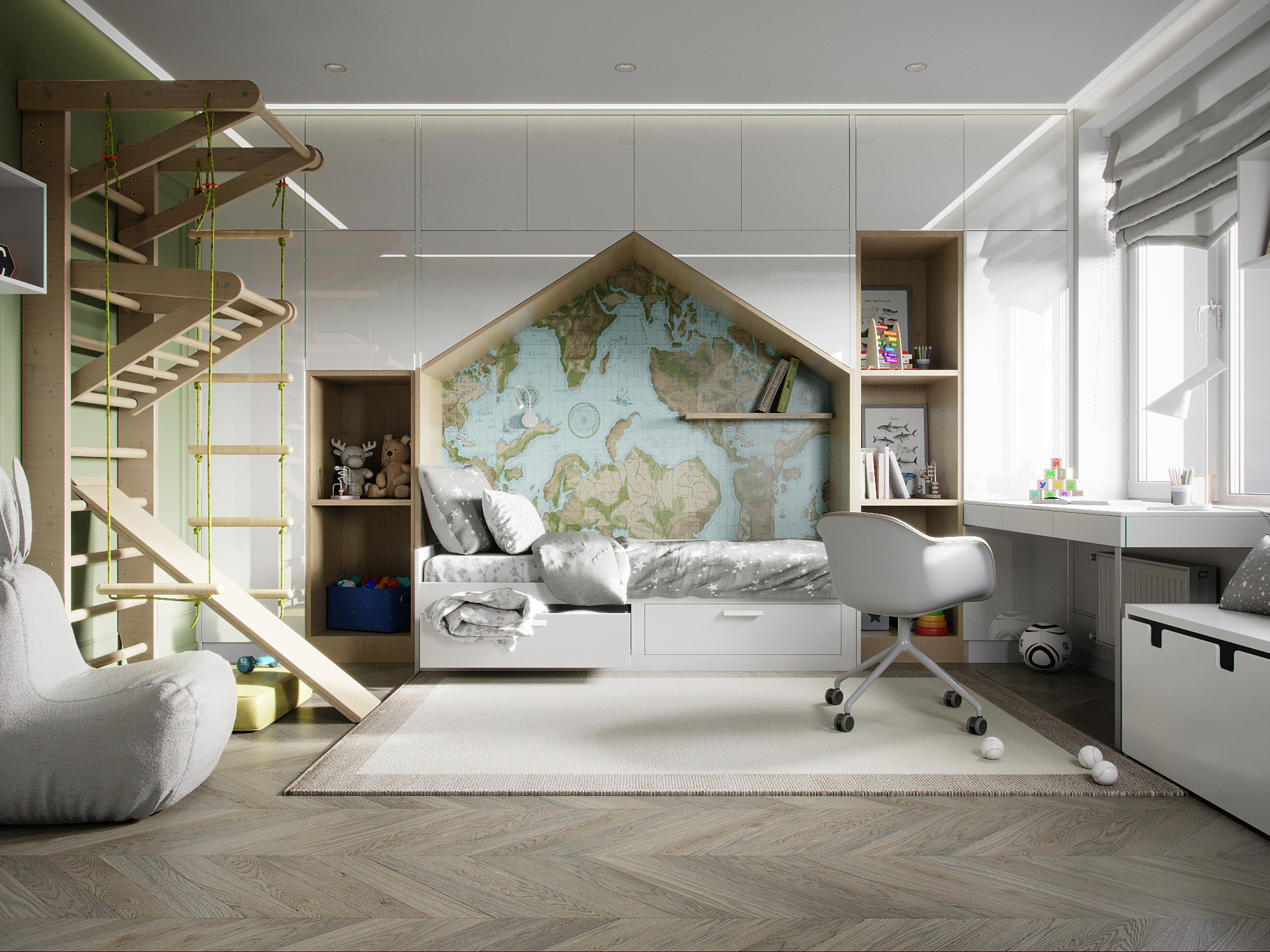 春日轻盈蓝调空间，细节尽显魅力-19