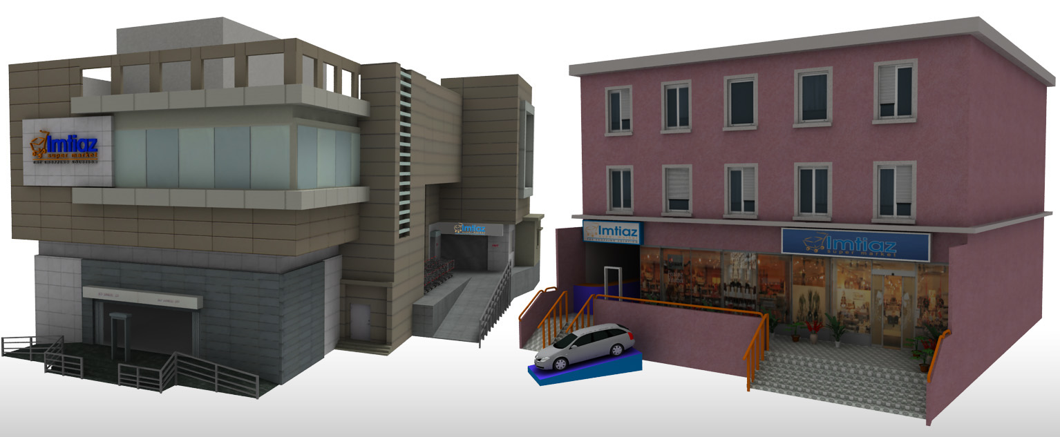 3d Exterior Office Buildings & Shopping Malls-2