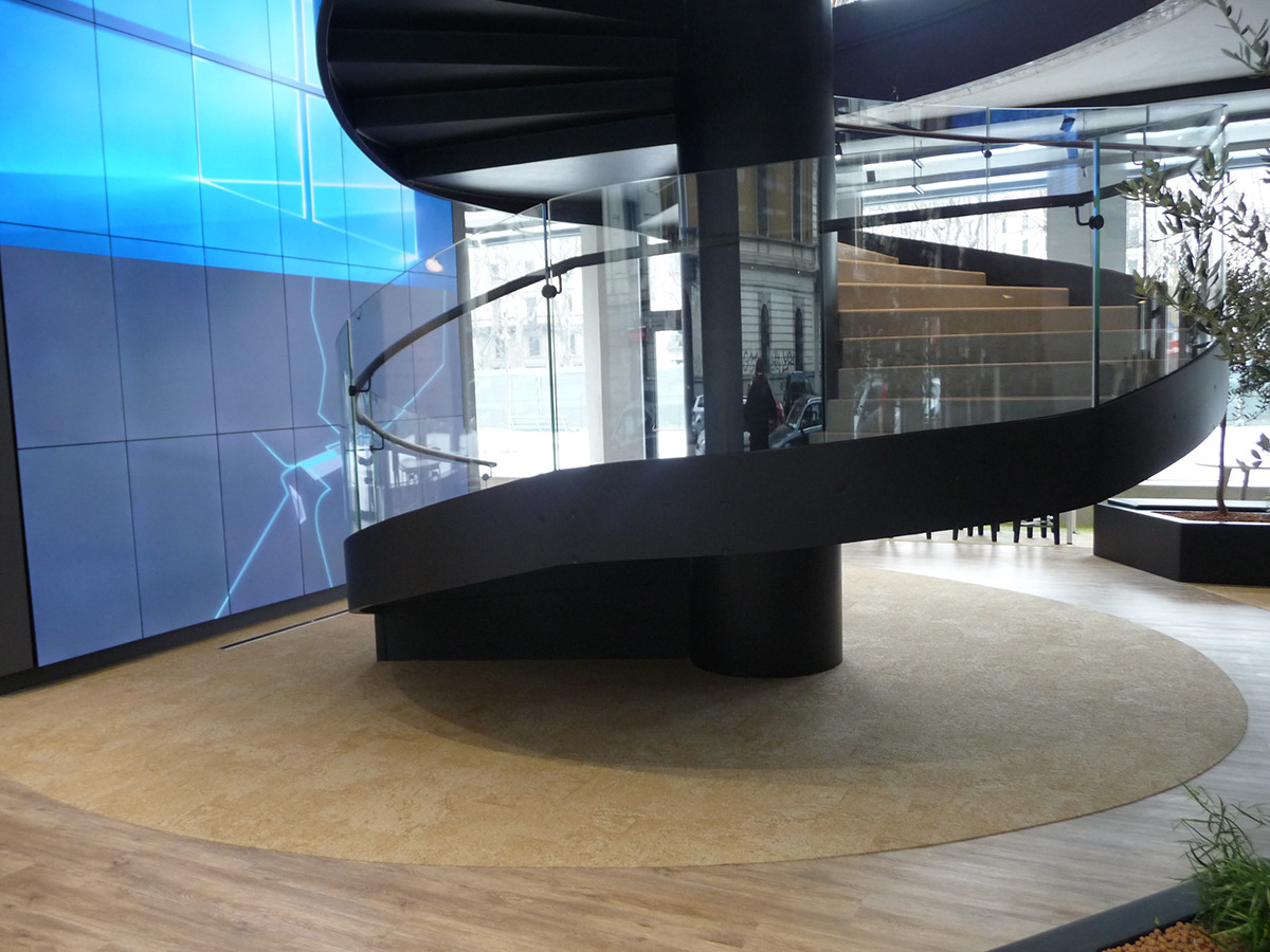 微软米兰新总部螺旋楼梯设计-23