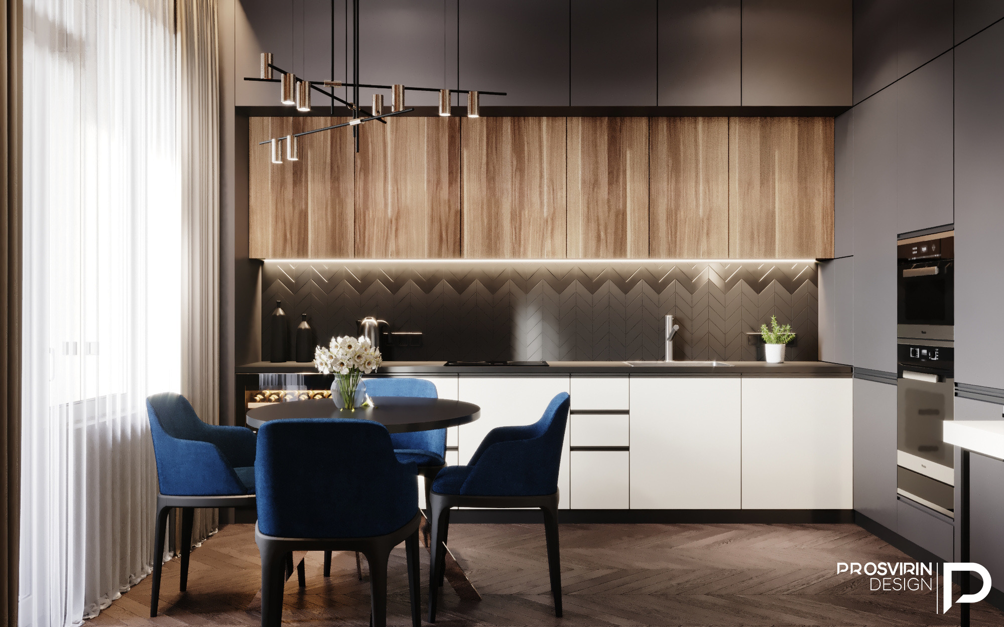 温暖木质与优雅石材的完美融合-29