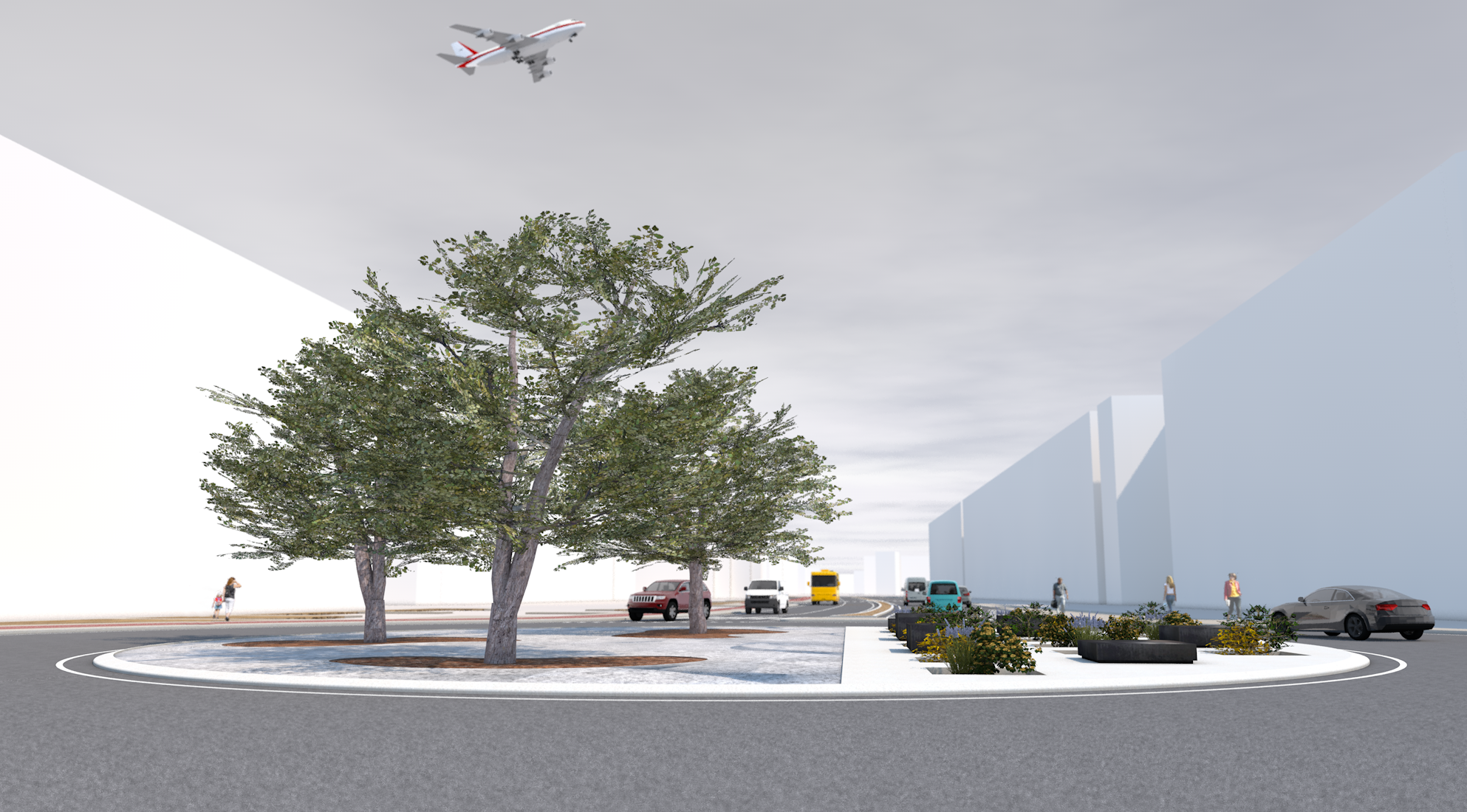 巴里市 via Amendola 道路绿化设计-13