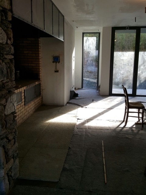 别墅,餐厅·木材和石头-30