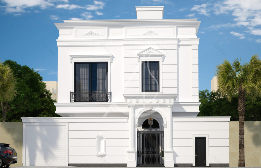 沙特阿拉伯新古典主义家居设计,融合古典与现代-1