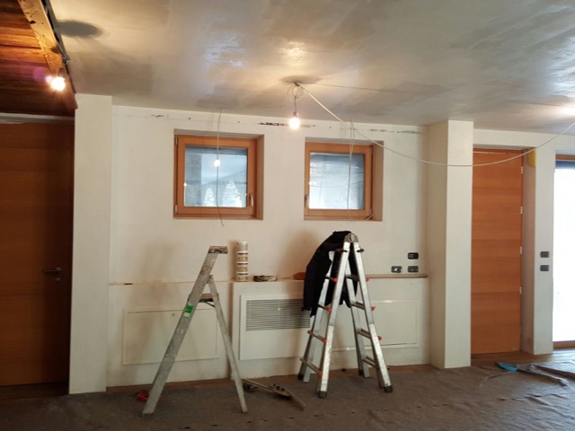 别墅，餐厅·木材和石头-26