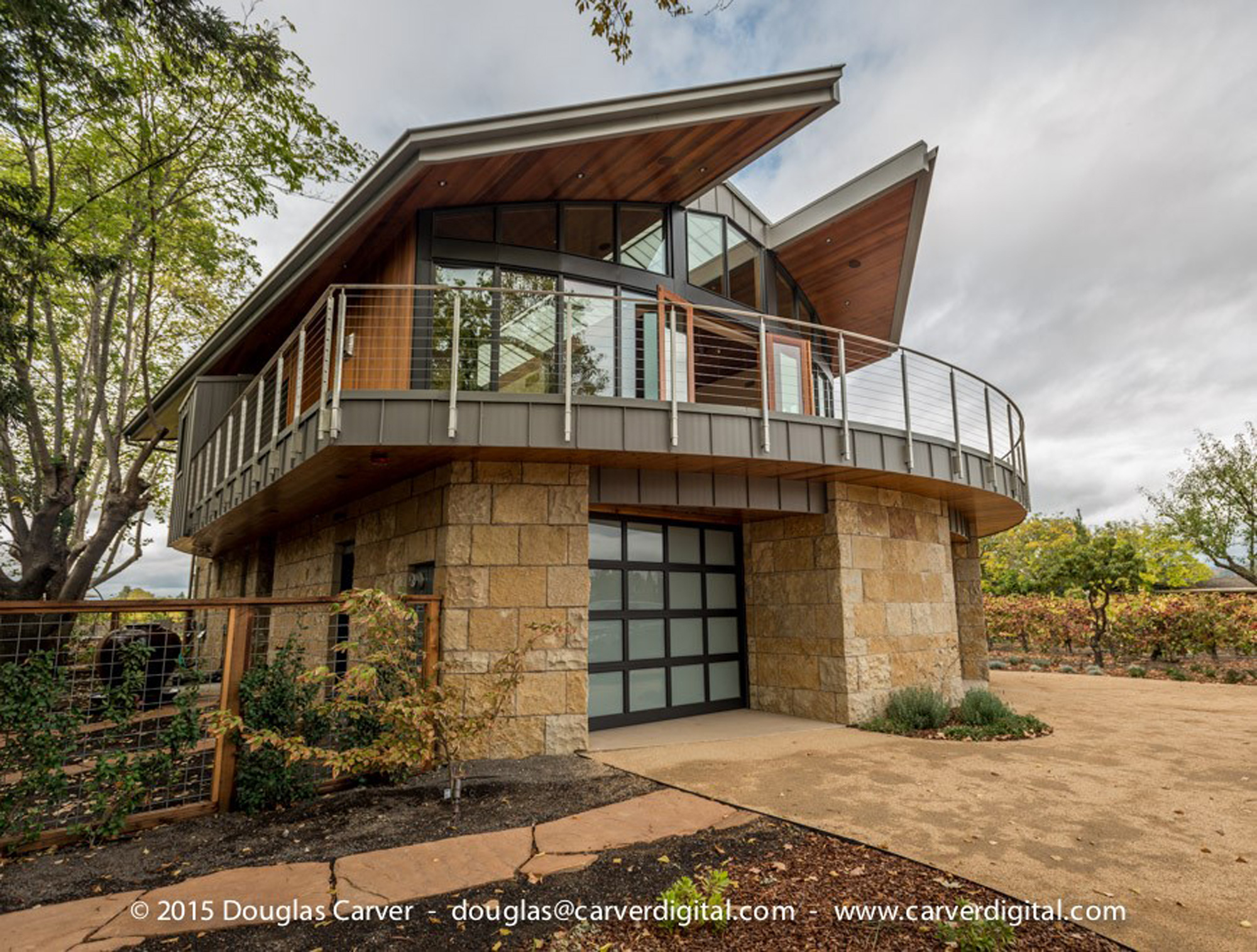 纳帕谷现代葡萄园住宅，优雅融合自然美景-2