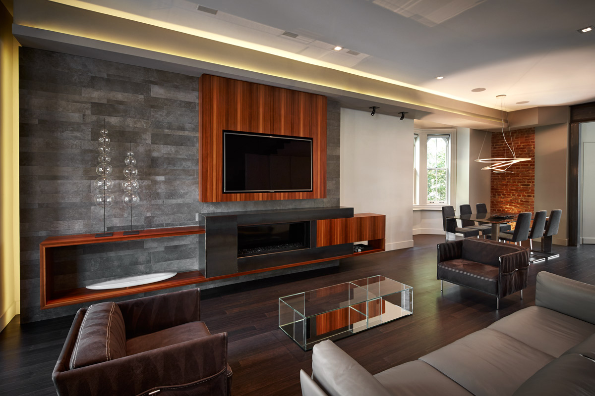 华盛顿特区科克罗恩住宅，现代温馨的聚会空间-1