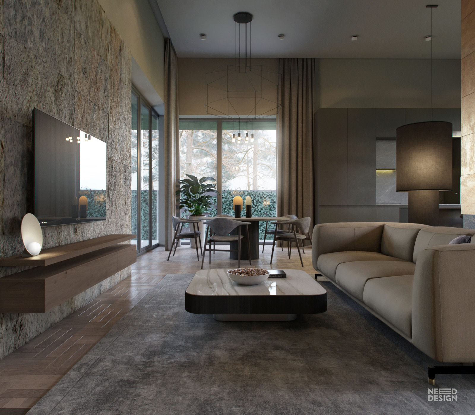 乌克兰 130 平米家庭住宅，钢饰面打造独特魅力-12