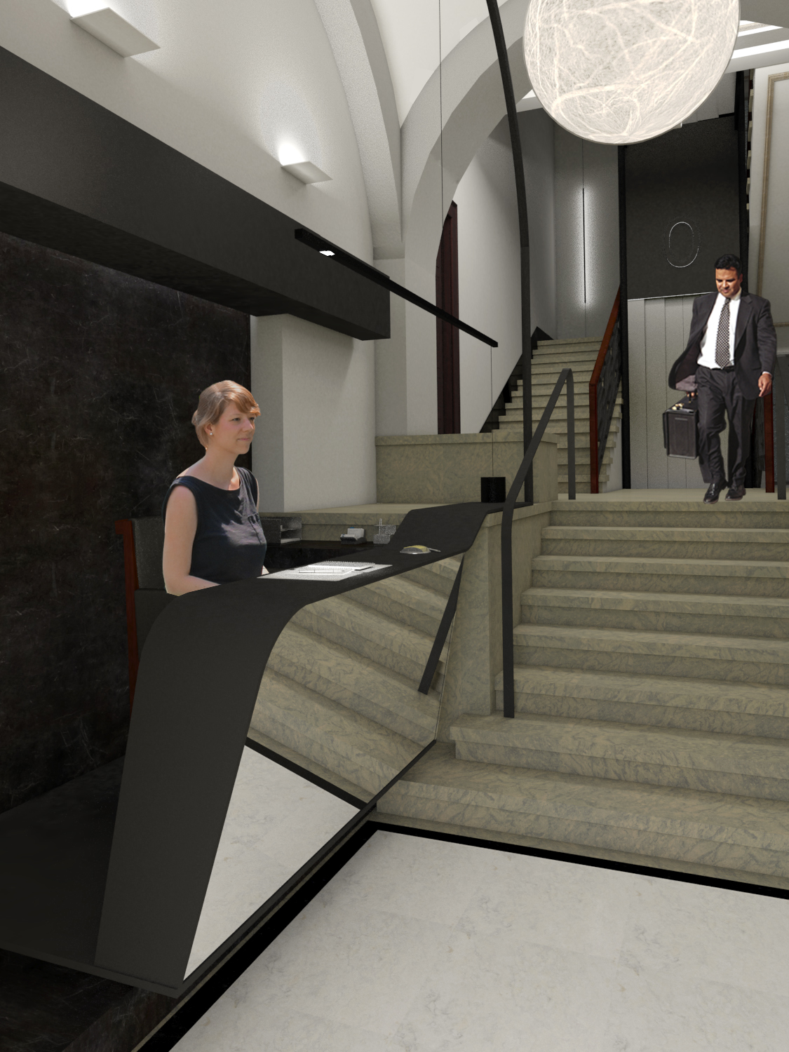 翻新历史建筑，点亮空间价值——意大利 Via Cavour 入口大厅改造-2