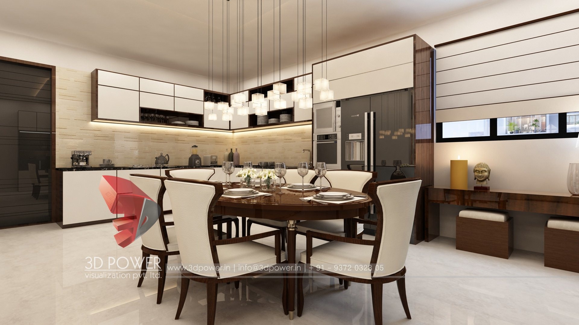 3D 室内设计案例 | 单家庭住宅的精致室内空间-35