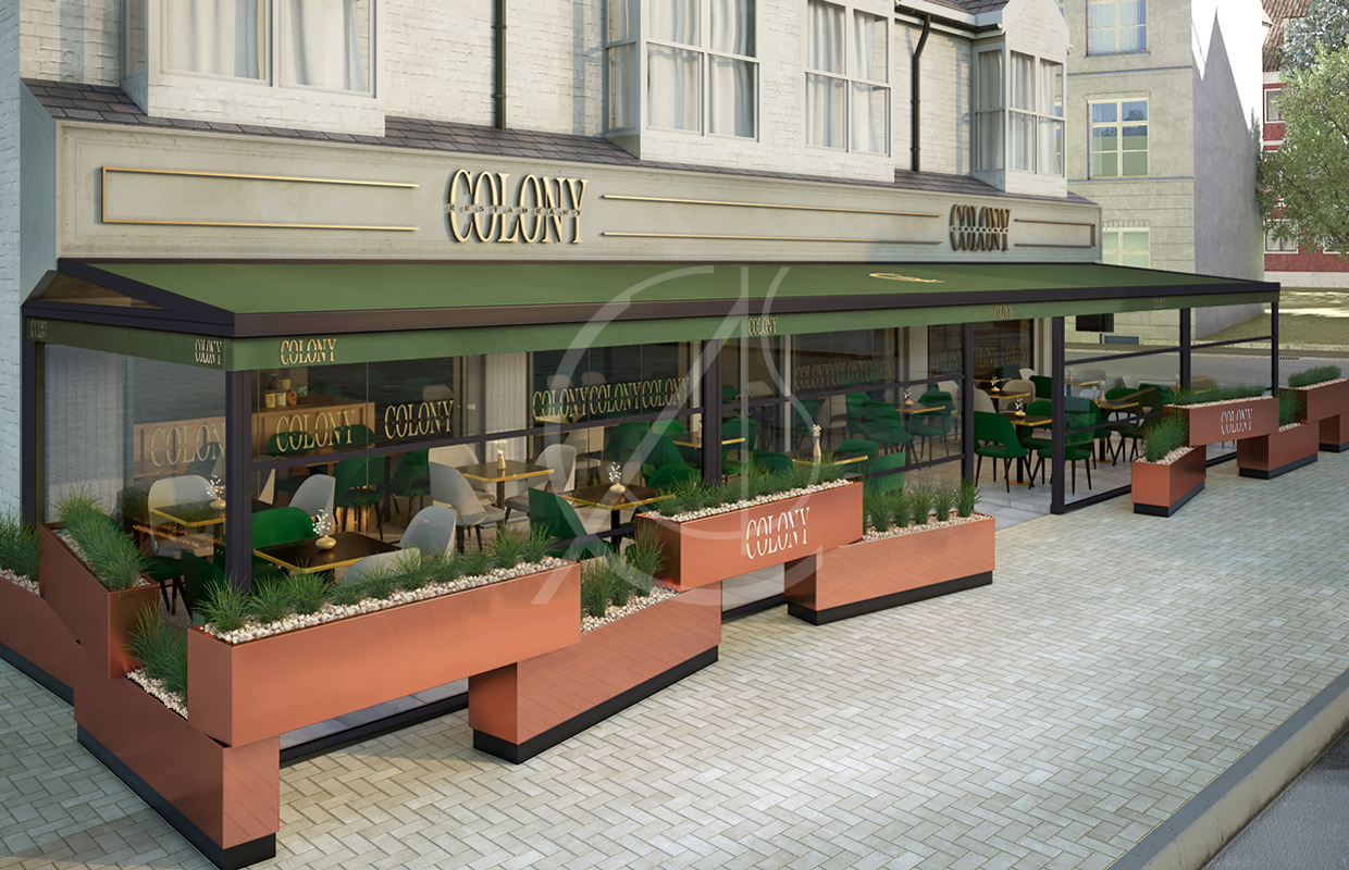 殖民地现代豪华精致餐饮餐厅-31