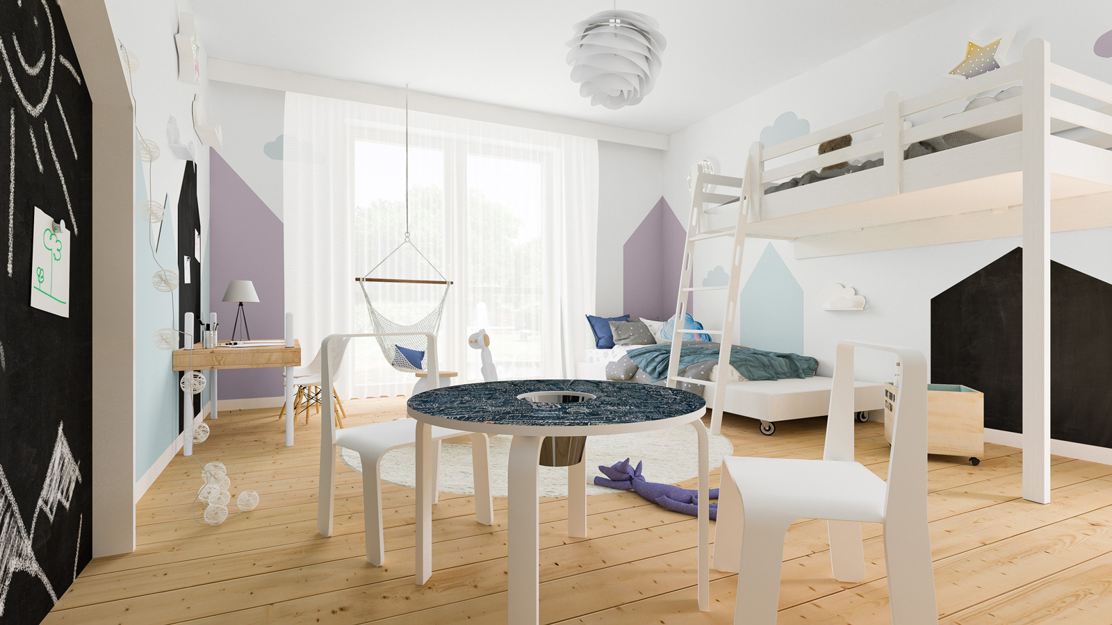 北欧风格儿童房设计-3