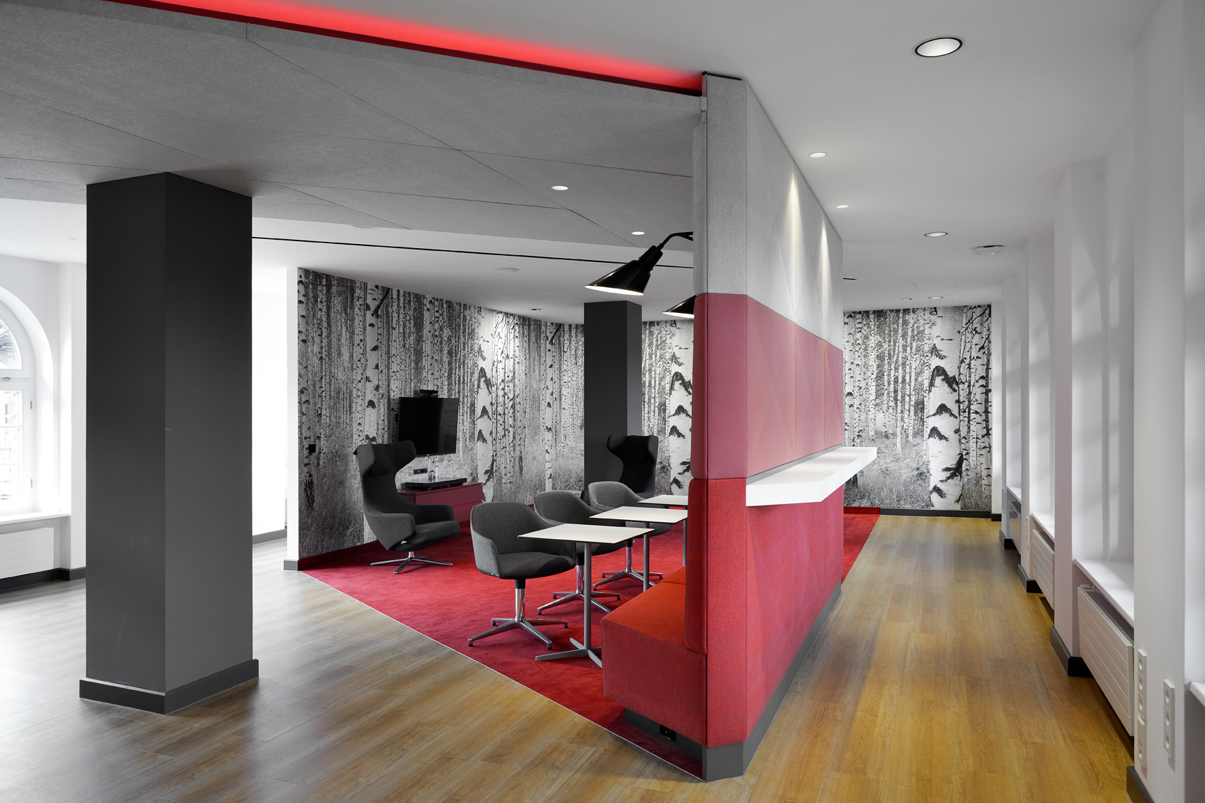 汉堡企业咨询公司办公室的社交中心设计-1