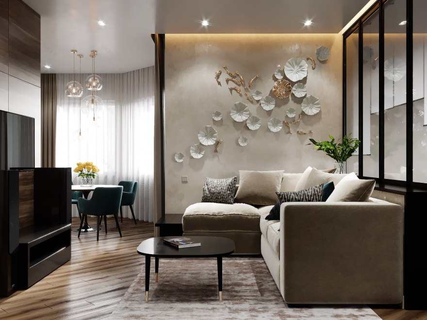 浪漫法式客厅,温馨和谐的家庭角落-30