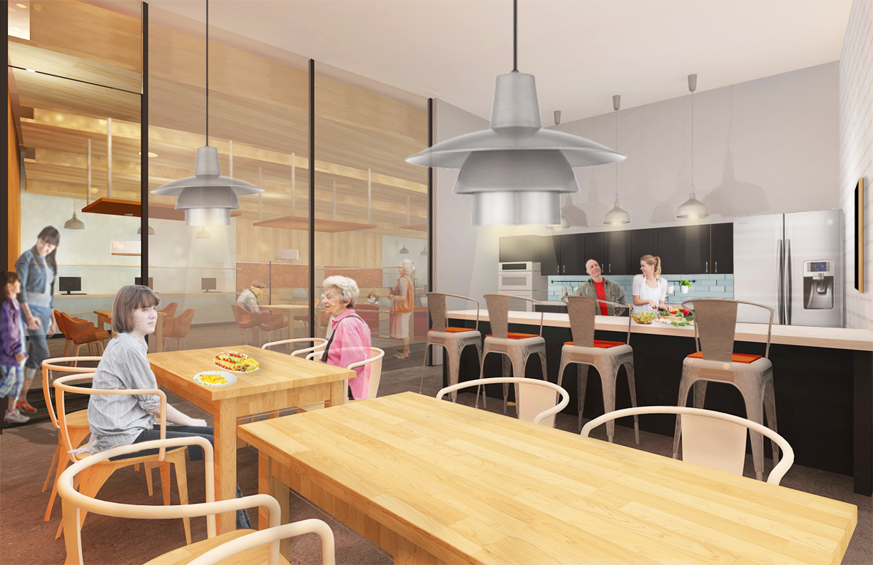 Tasker Street mentor center | 橙蓝灰三色打造温馨老少共享空间-3