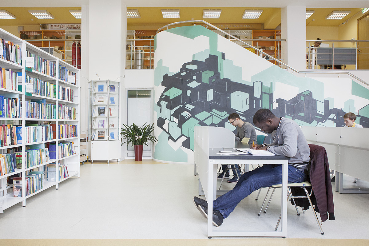 彩色科技油气场 · 州立石油天然气大学图书馆-12