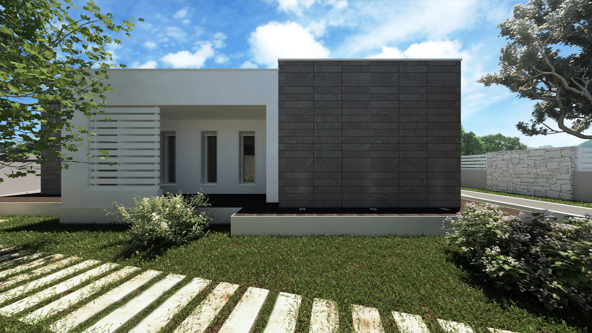 现代家庭别墅设计，室内外和谐共生-3