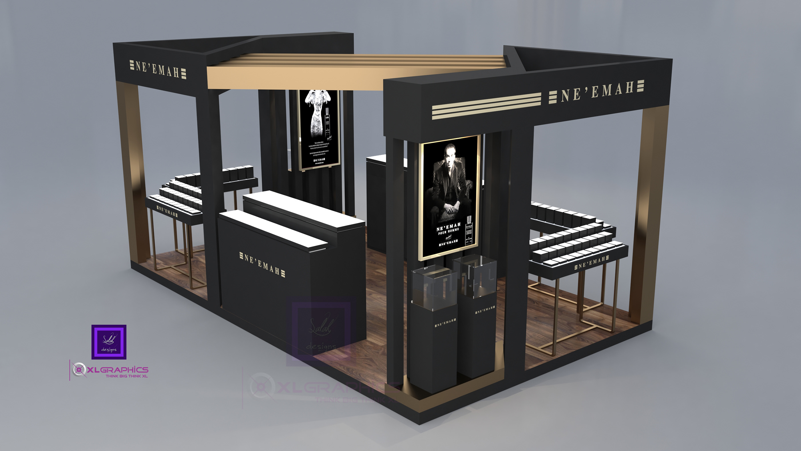 NE'EMAH Pefumes Kiosk design - KUWAIT-0
