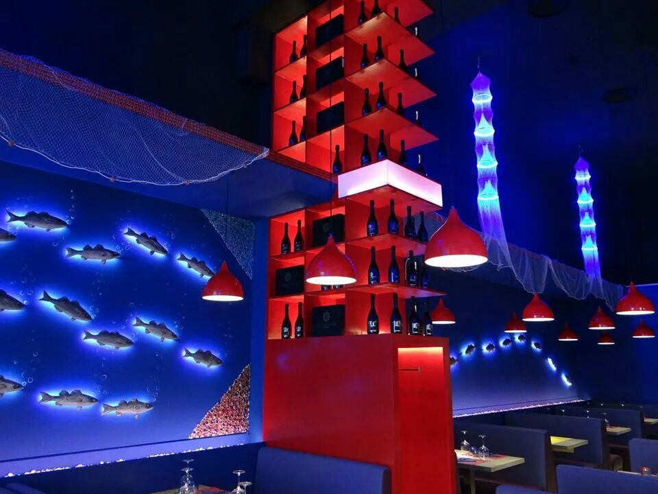 2014 年完成的 LED 照明设计餐厅案例-9