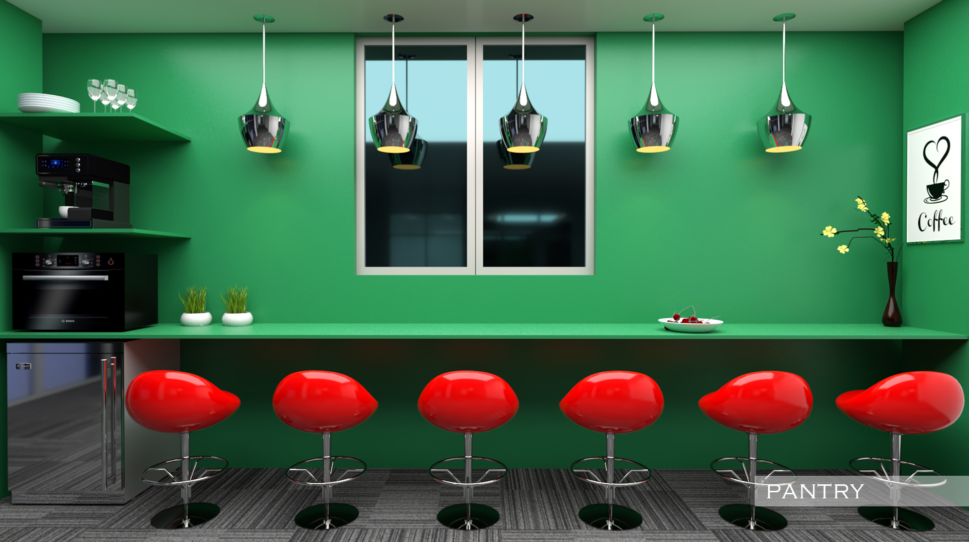 印度班加罗尔办公室空间设计与视觉化-5