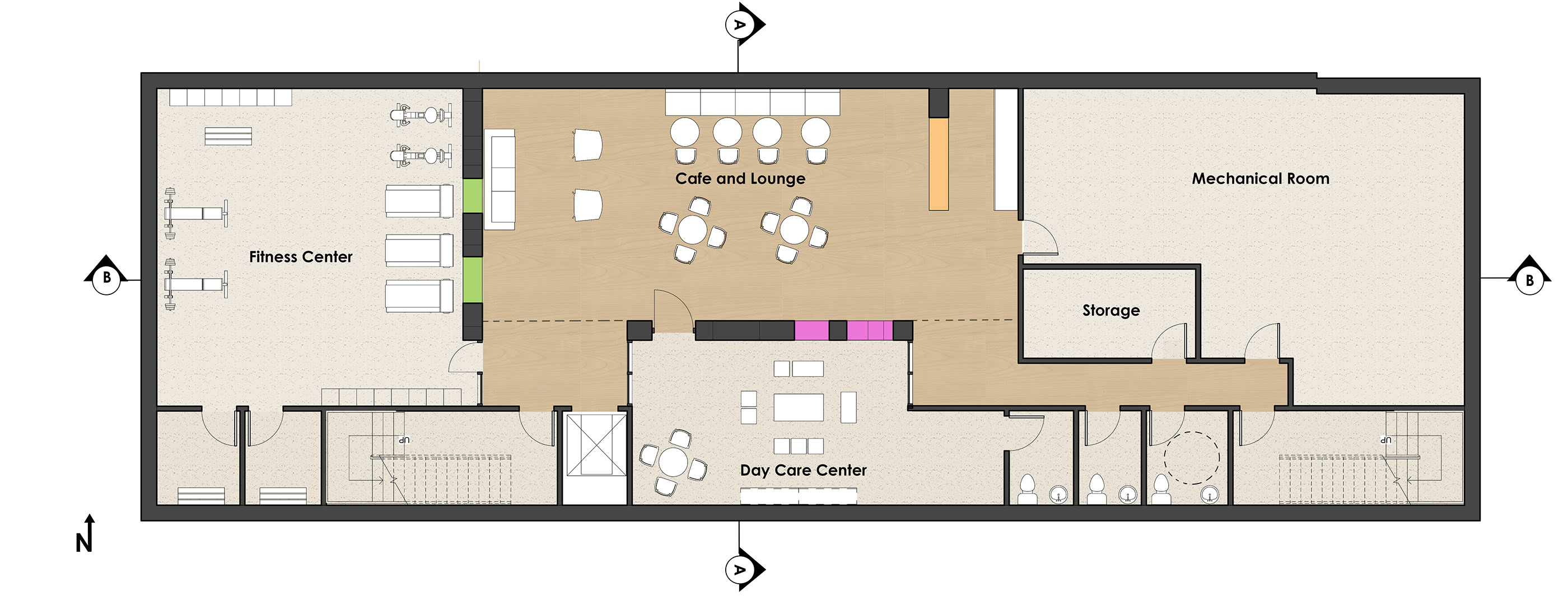 缤纷多元的南费城移民社区健康中心设计-15