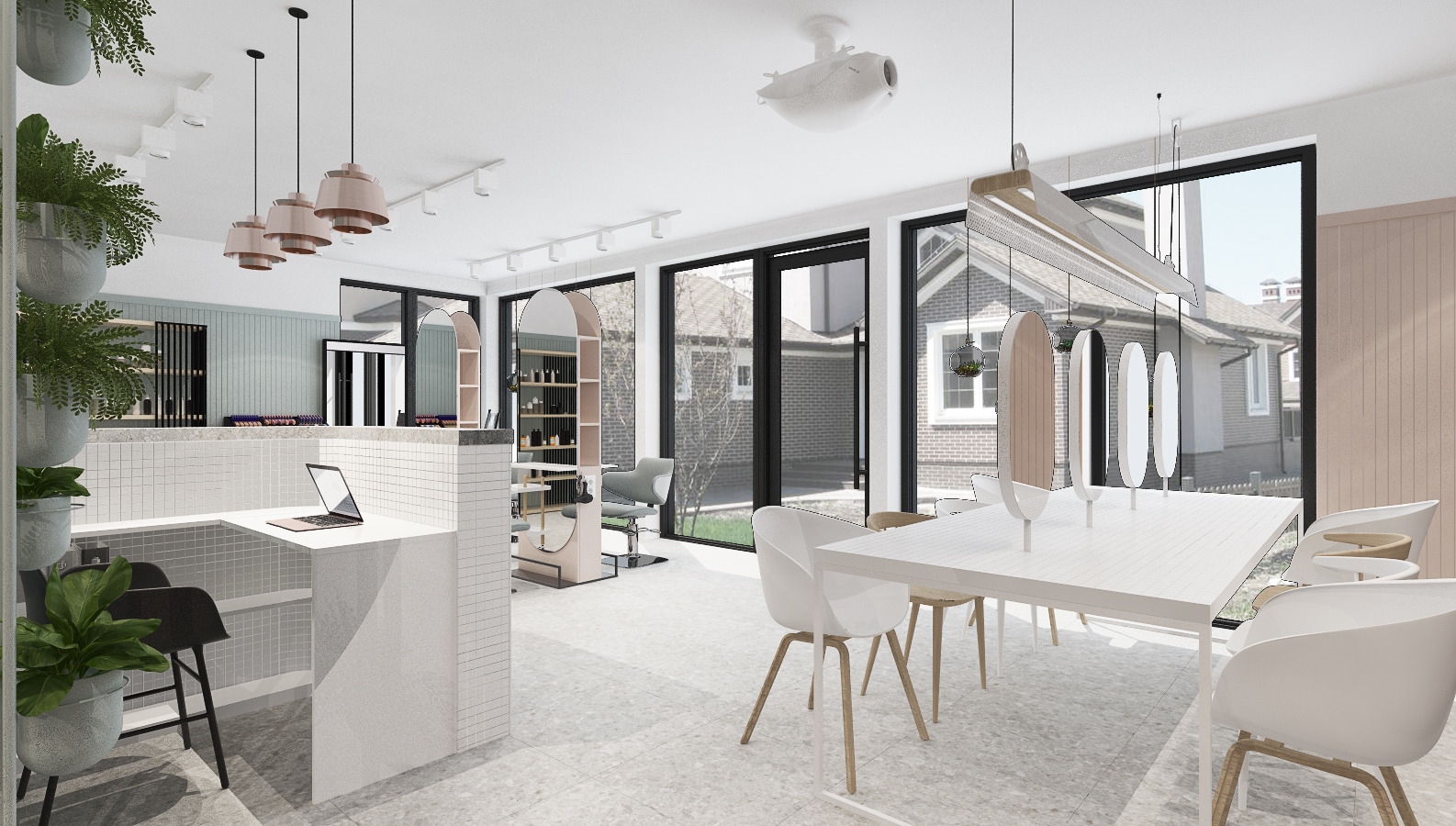 比利时 45 平米美容院,打造现代简约美妆空间-5