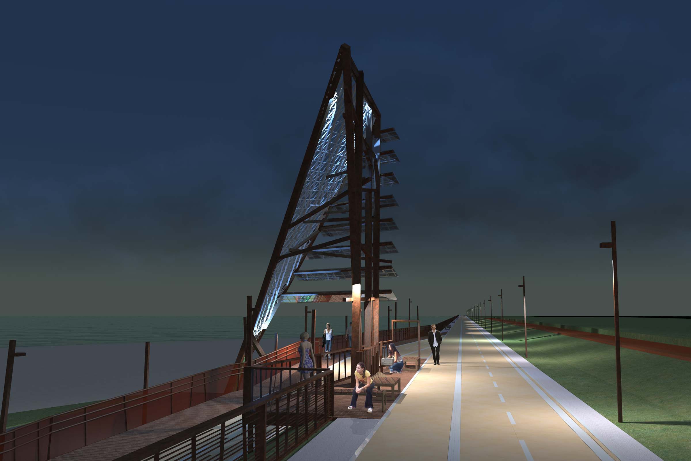 意式海岸风情,绿色骑行通道-1