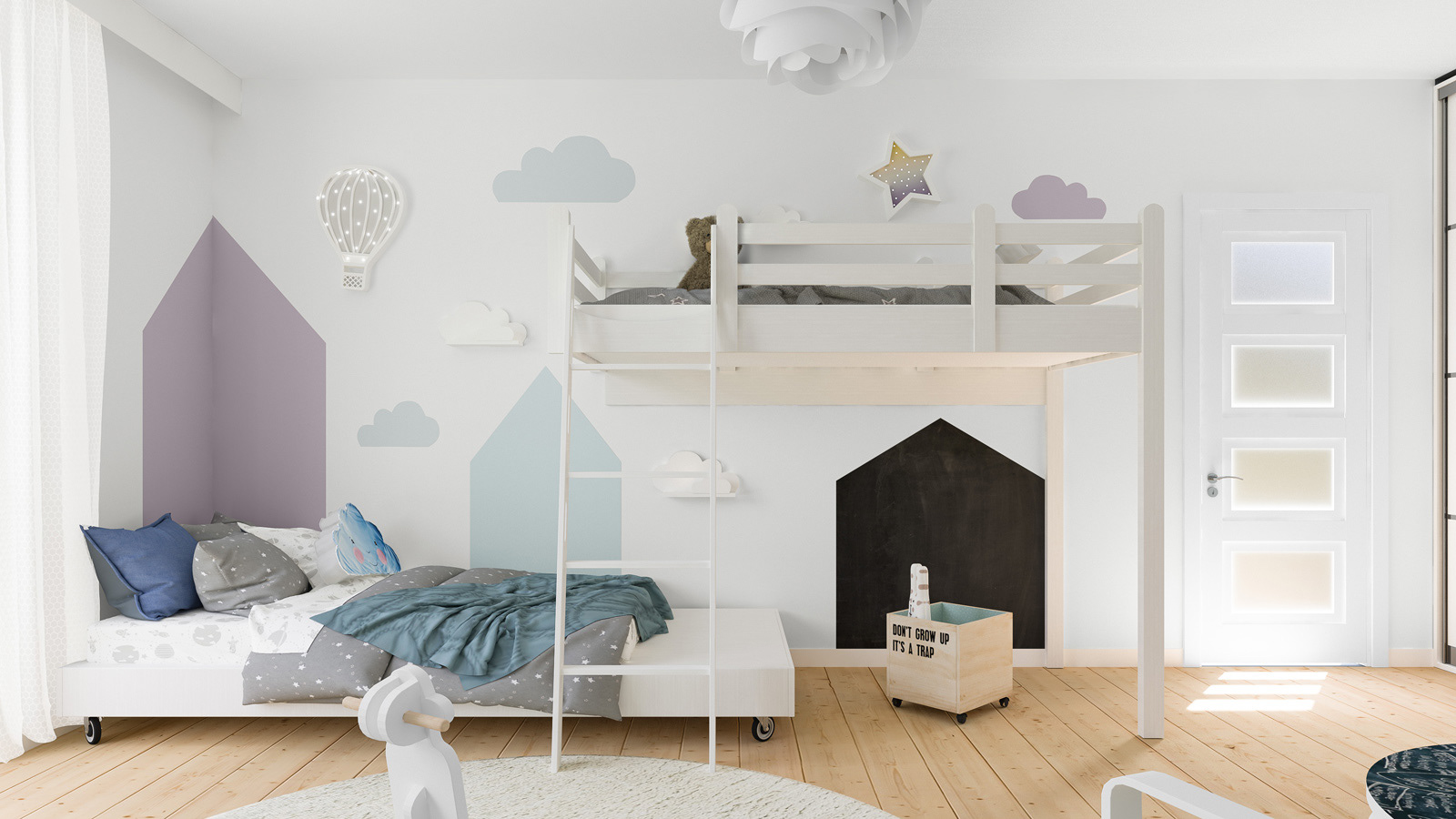 北欧风格儿童房设计-4