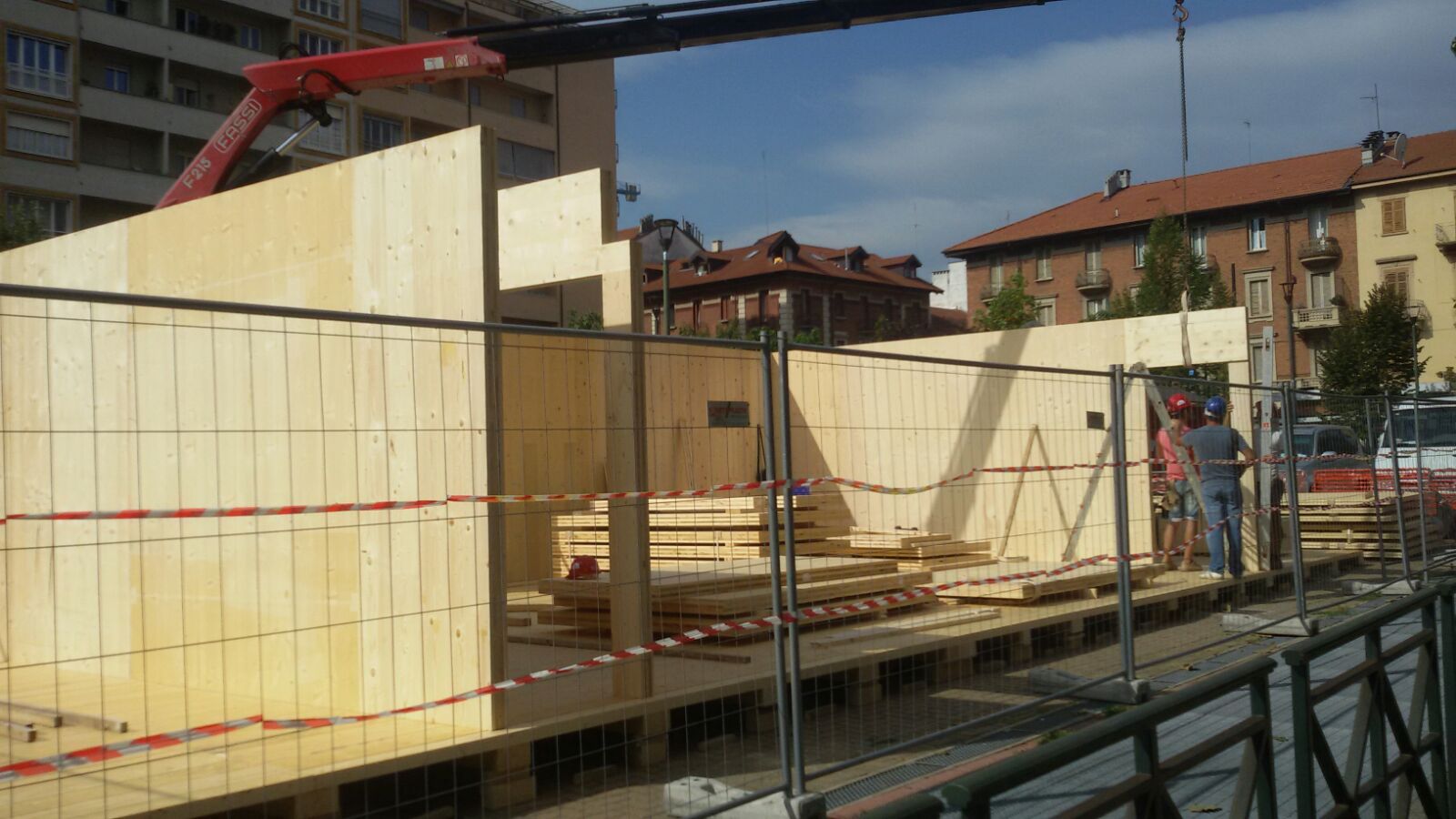 意大利都灵智能城市 Connego 公共广场木结构建筑-8