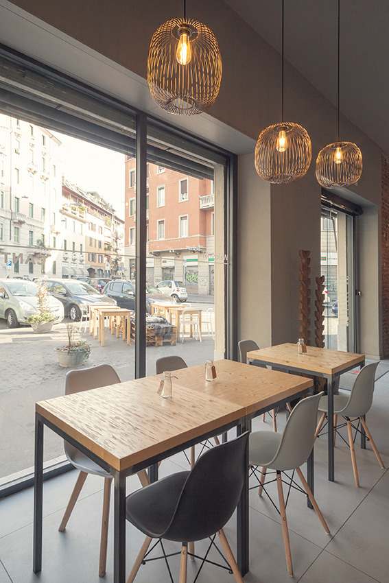 年轻多元的意大利面包房设计-8